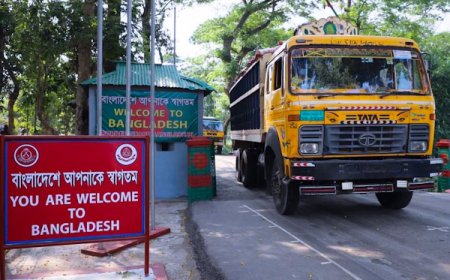 ৬ দিন বন্ধের পর আখাউড়া স্থলবন্দর দিয়ে আমদানি-রপ্তানি শুরু