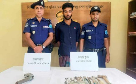 ওয়ান শুটারগানসহ দেশীয় অস্ত্র বানানোর কারিগর গ্রেফতার
