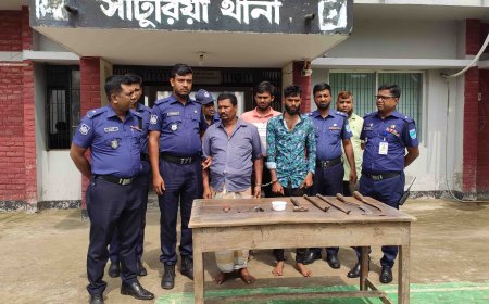 সাটুরিয়ায় আন্তজেলা ডাকাত দলের দুই সদস্য গ্রেফতার