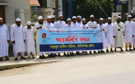 মামুনুল হকসহ কারাবন্দী আলেমদের মুক্তির দাবিতে প্রধানমন্ত্রী বরাবর স্মারকলিপি