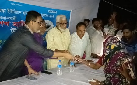 সিংগাইরে ঘূর্নিঝড়ে ক্ষতিগ্রস্থদের আর্থিক অনুদান দিলেন টুলু