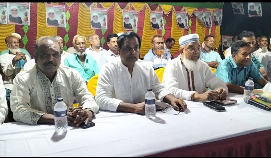 চেয়ারম্যান প্রার্থী রেজাউর রহমান খান জানুর উঠান বৈঠক