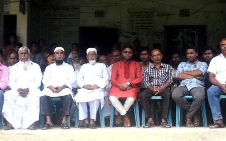 শিমুলিয়া ইউপি চেয়ারম্যানের পদত্যাগ দাবিতে অবস্থান কর্মসূচি