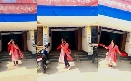 থানার ফটকের সামনে টিকটক ভিডিও, আ.লীগ নেত্রী আটক